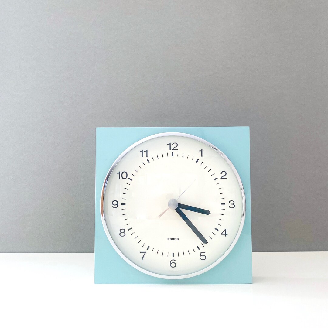 Krups Wall Clock Space Age 70s Kitchen Clock Vintage Clock Etsy