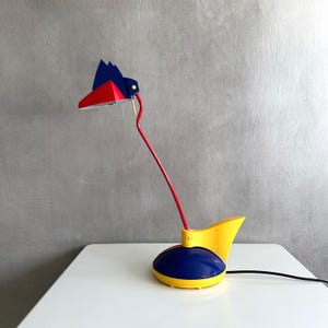 Postmodern Brilliant Table Lamp Memphis Style, Desk Lamp, Table Lamp 80s