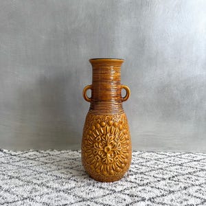 Carstens Floor Vase XL, Ceramic Vase 7400-50, Mid Century Ceramics, Large Ceramic Vase, West German Pottery