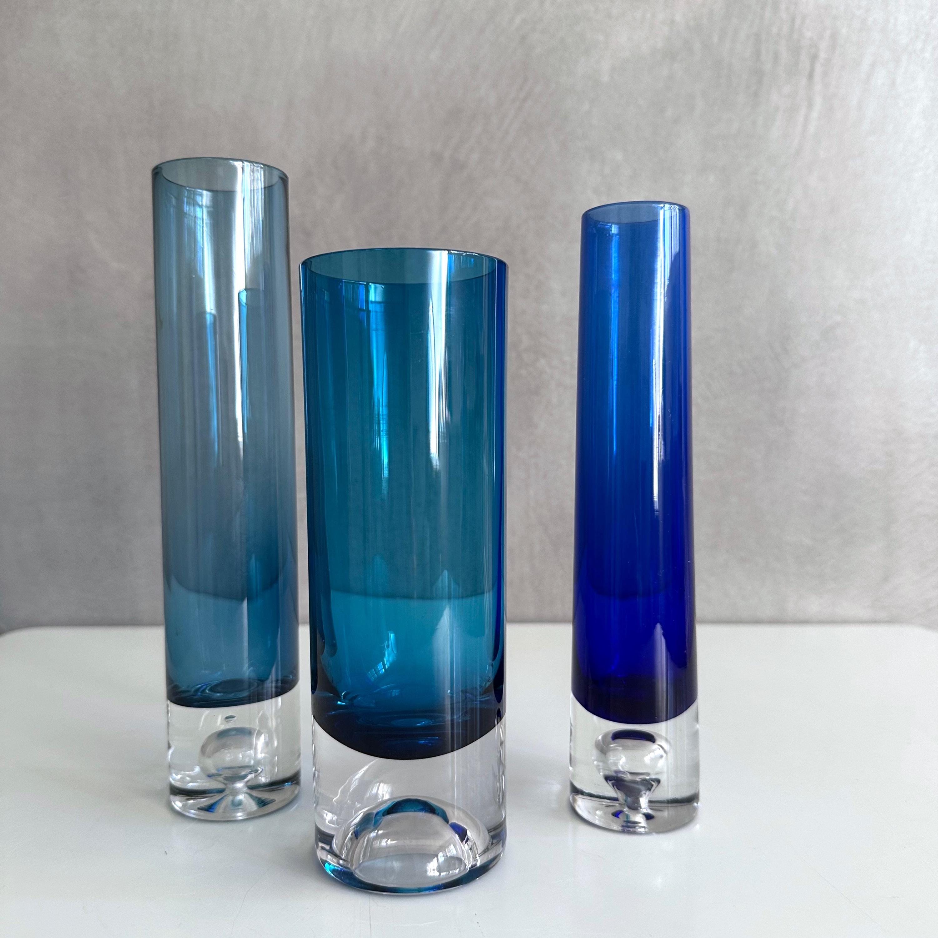 Mid-century Glass Vases, Gral Glassworks, Johansson for Hadeland