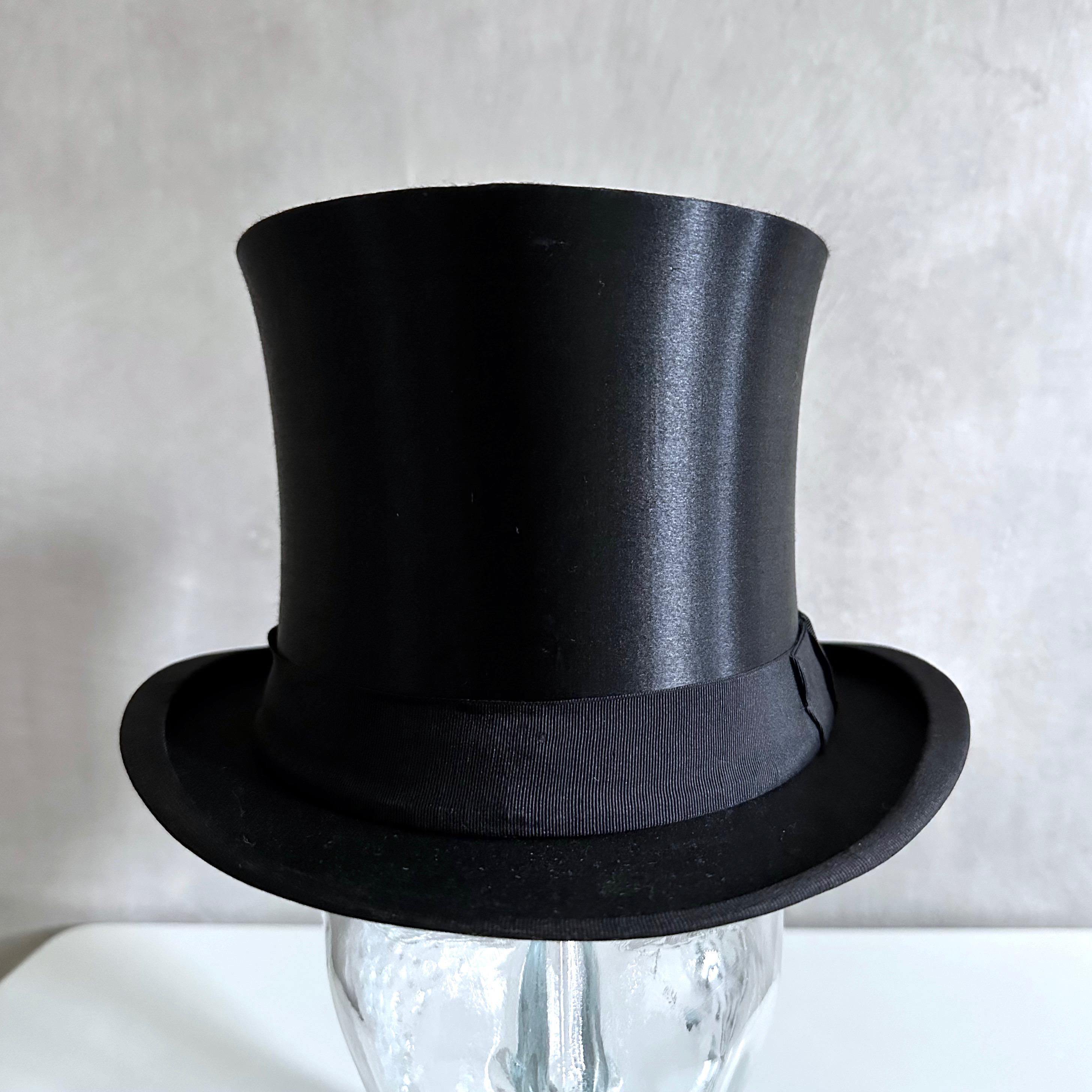 Antique Top Hat Circa 1900 – Folding Top Hat With Eagle Embossing – Top ...