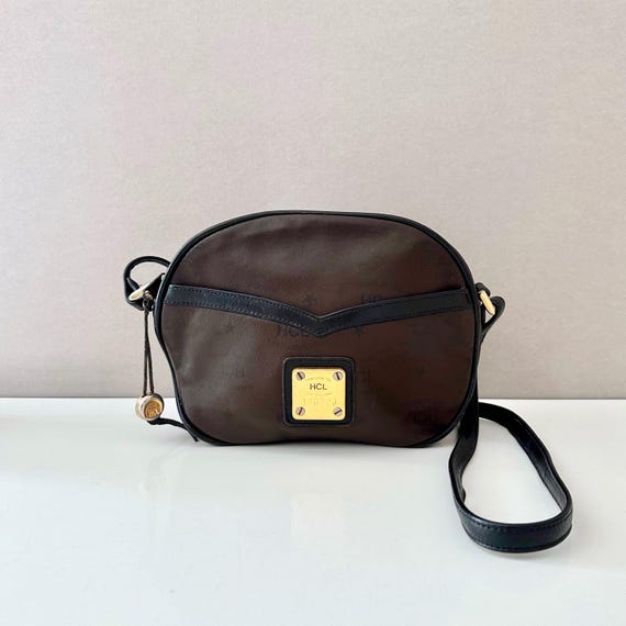 Vintage Leather Bag HCL 80s, Handbag, Bag Leather, Shoulder Bag