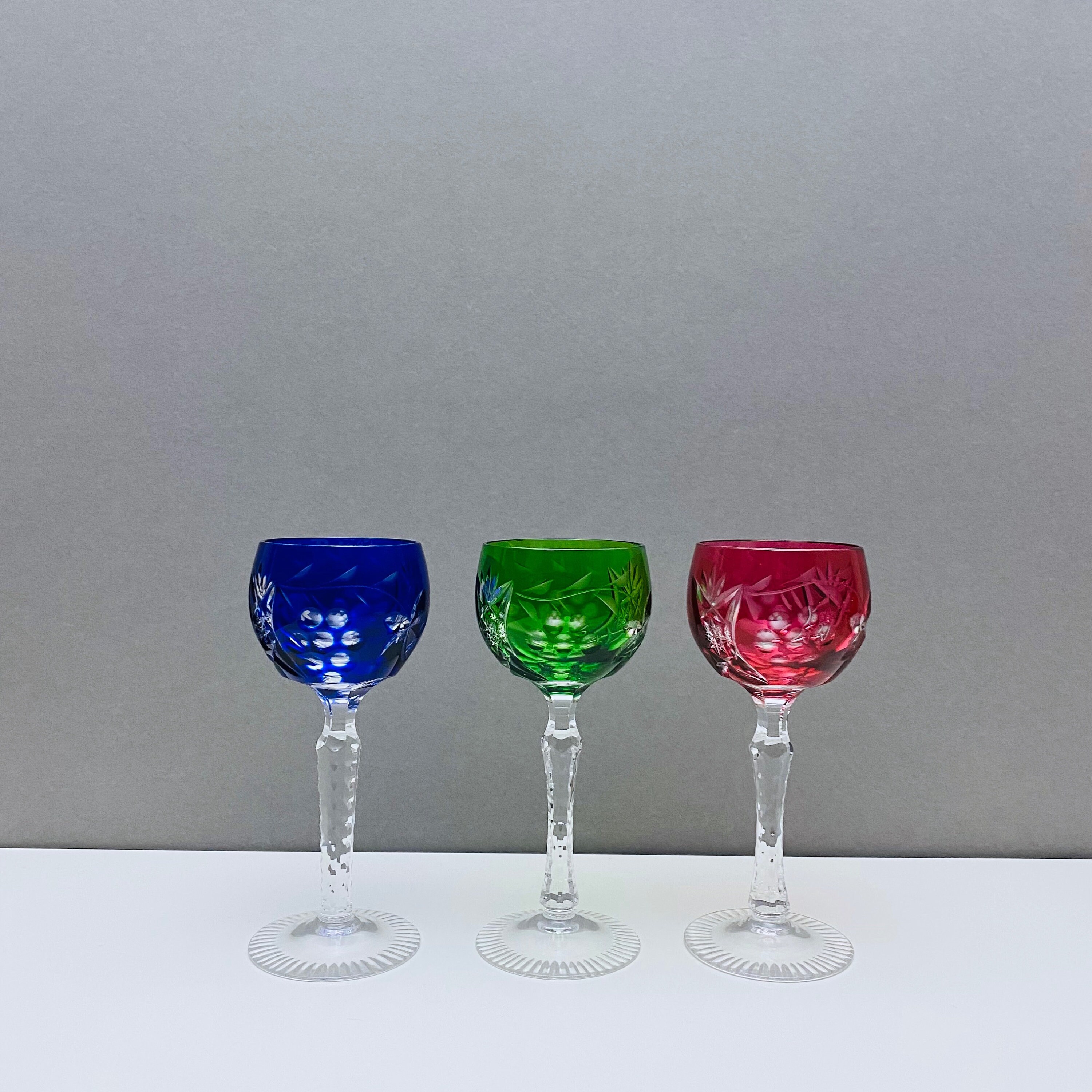 Kitchen & Dining 3 lead crystal glasses Barware