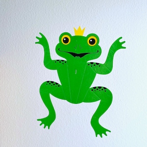 Flensted Frog Prince Mobile, Happy Frog Mobile, rana, diseño danés, habitación infantil, regalo, nacimiento, diseño de los años 90