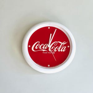 Vintage wall clock Kienzle, Coca Cola clock 80s