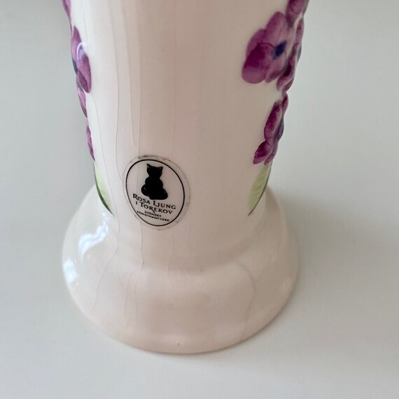 Rosa Ljung Keramik Torekov, Swedish Ceramics, Vintage Candlestick