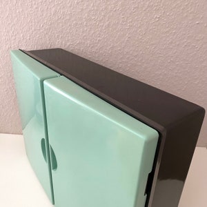 Armario Birold Gabinete de baquelita Negro verde pastel | Etsy