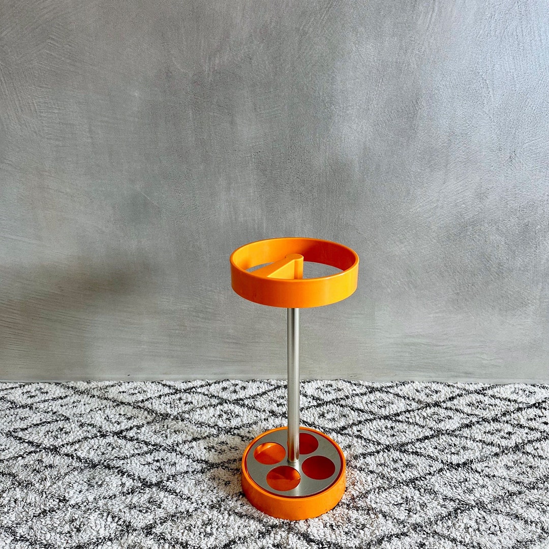 Vintage Umbrella Stand, Umbrella Stand, Umbrella Holder Orange ...