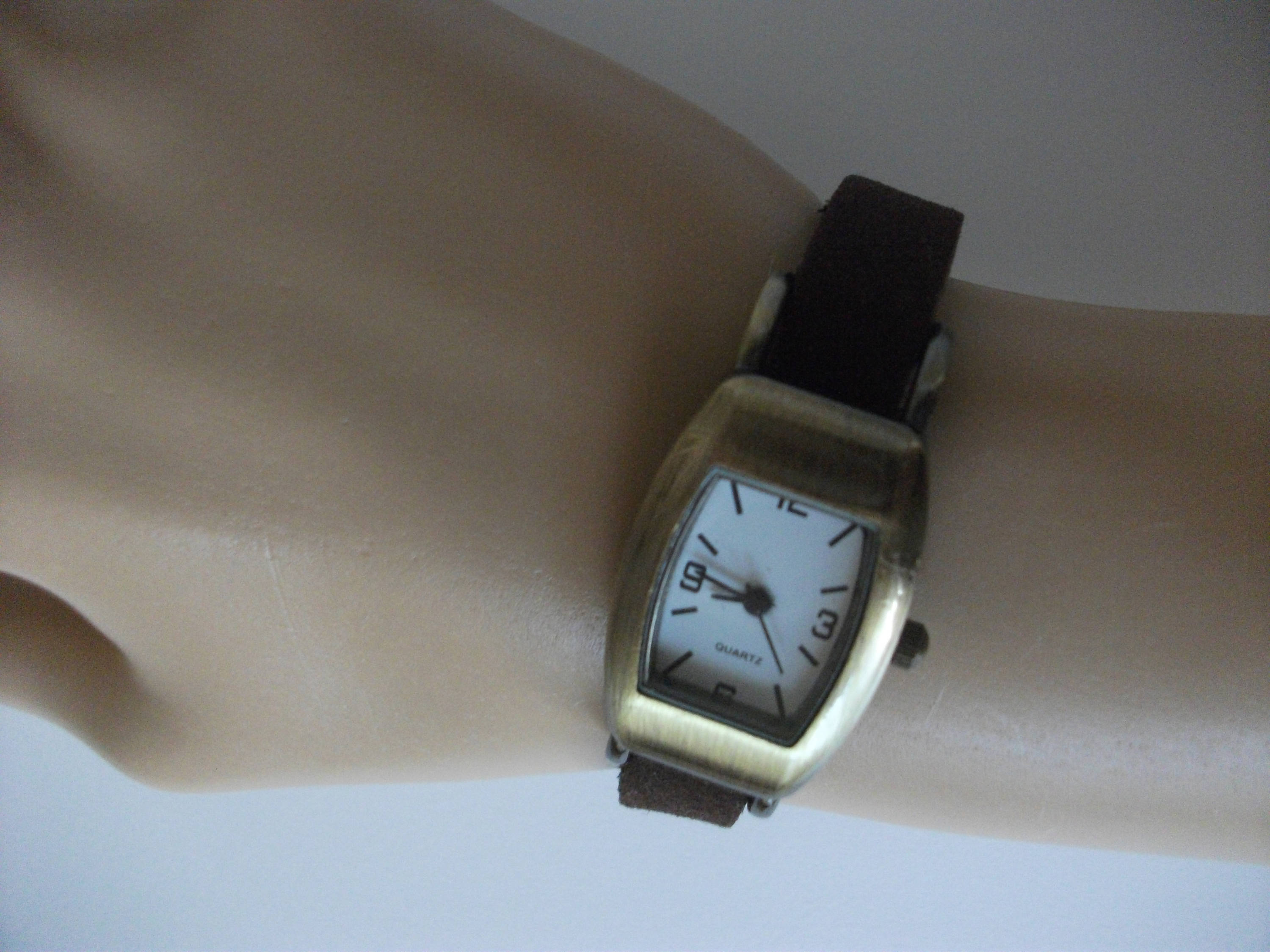 Women Watch Simple Wrist Watch Minimalist Watch Brown Suede - Etsy