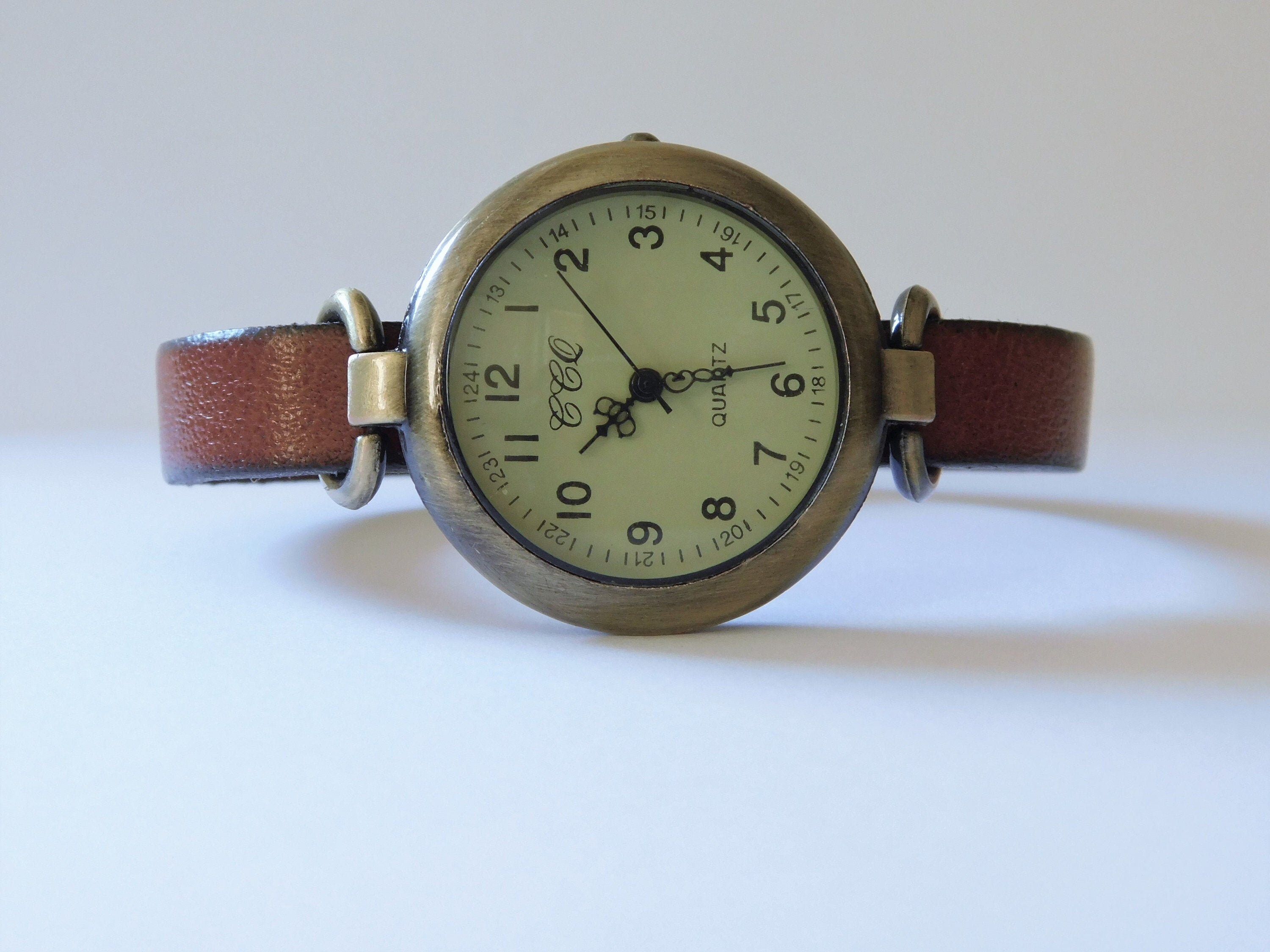 Watch for Women With Leather Band. Small Wrist Watch. Big Etsy