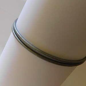 Bracelet, delicate, custom-sized, made with silver leather and a magnetic closure. image 6