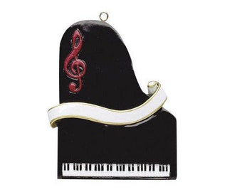 Piano Personalized Christmas Ornament