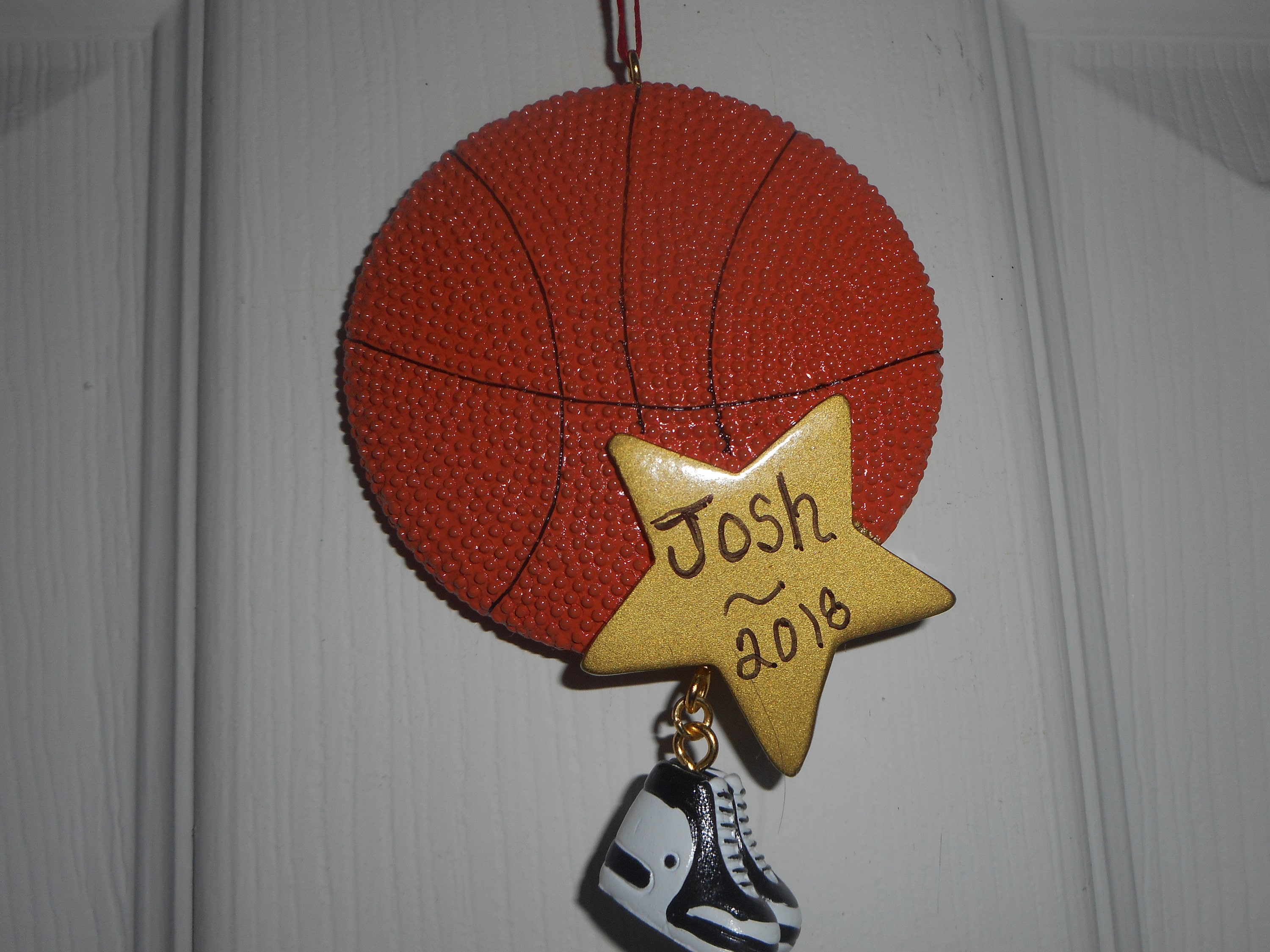 Basketball Personalized Christmas Ornament Etsy UK