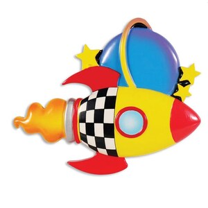 Rocket Personalized Christmas Ornament