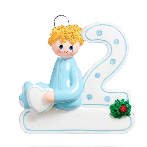 Boy 2nd Christmas Personalized Christmas Ornament