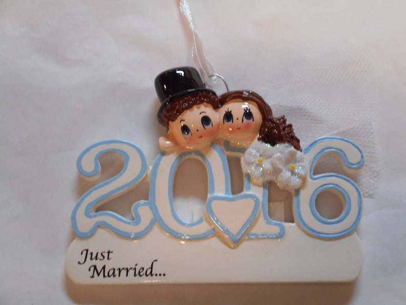 Wedding 2016 Personalized Christmas Ornament