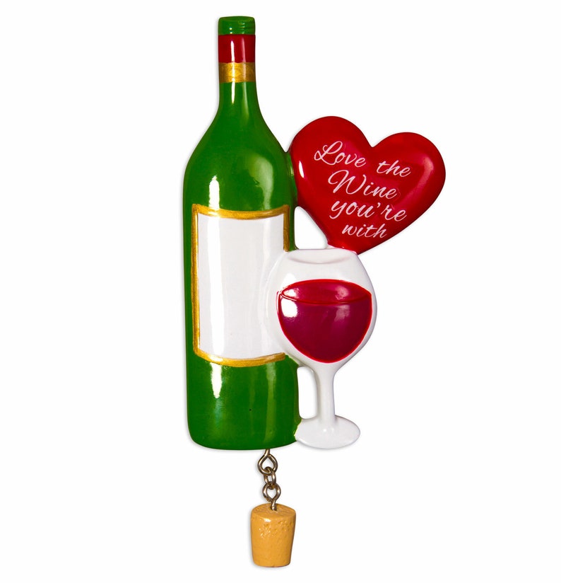 Love the Wine You're With Personalized Christmas Ornament - Etsy