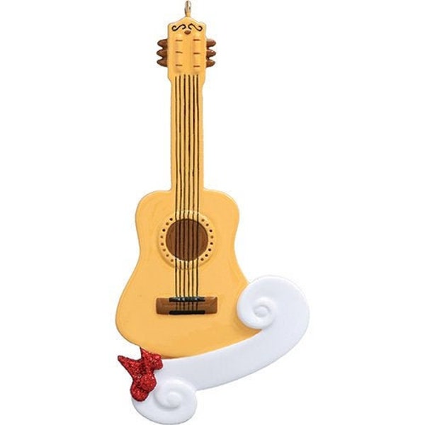 Accoustic Guitar Personalized Ornament