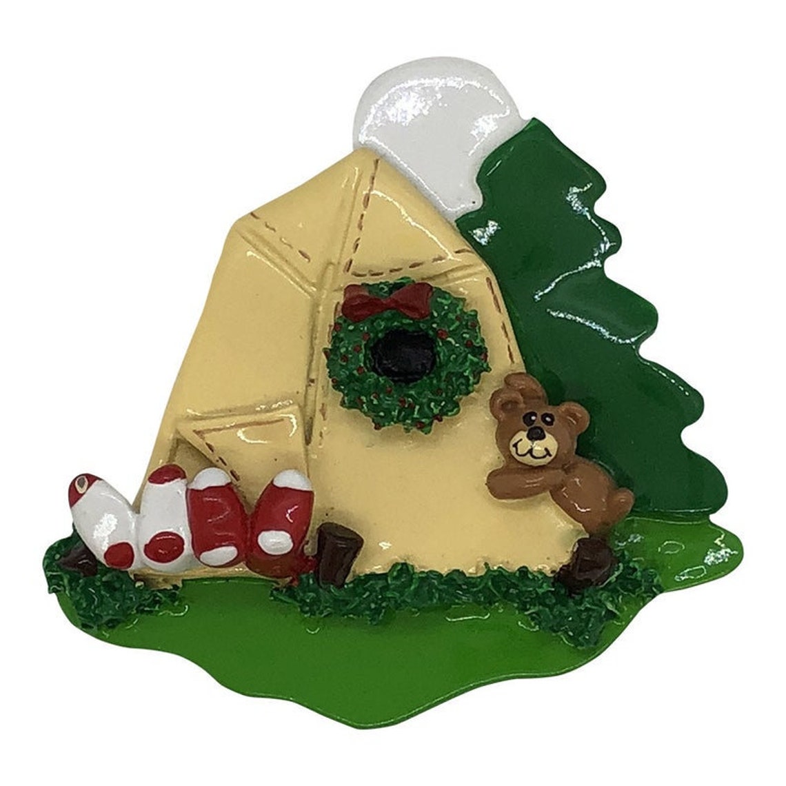 Camping Tent Personalized Christmas Ornament Etsy.de