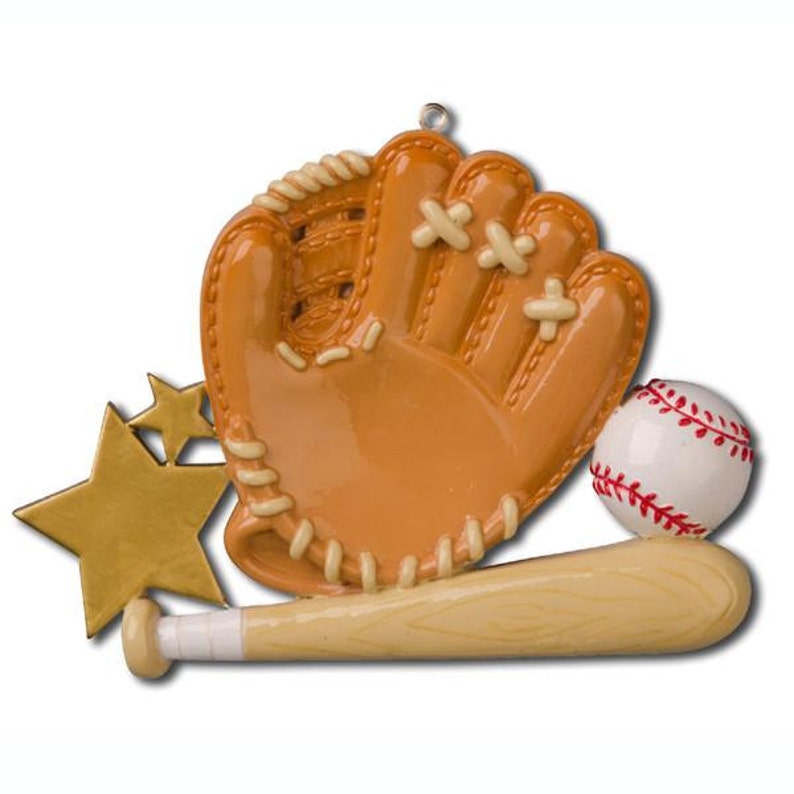 Baseball Glove Personalized Christmas Ornament Etsy
