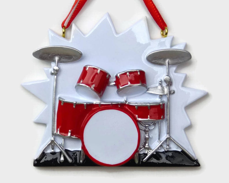 Drum Set Personalized Ornament Etsy