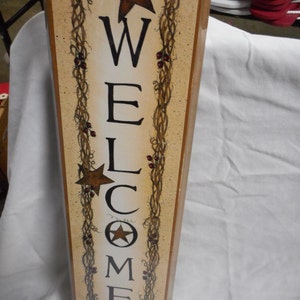 Welcome Rustic Sign - Etsy
