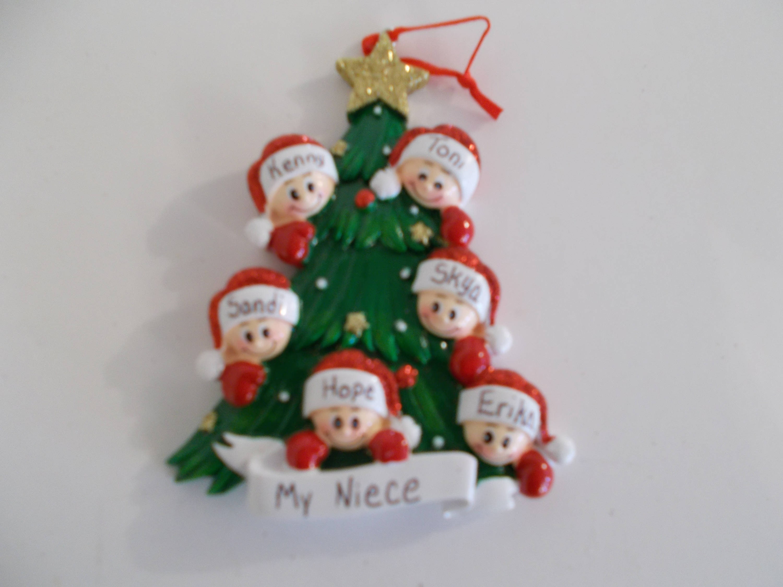 Shop Personalized Street Post Family Of 6 Christmas Tree Ornament