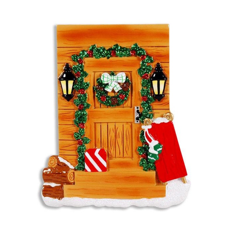 Rustic Country Door Personalized Christmas Ornament Etsy