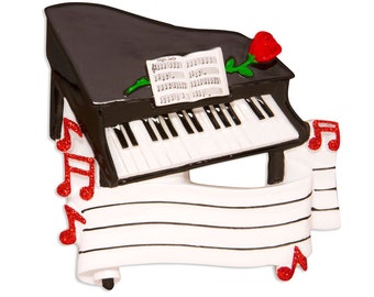 Piano Personalized Christmas Ornament