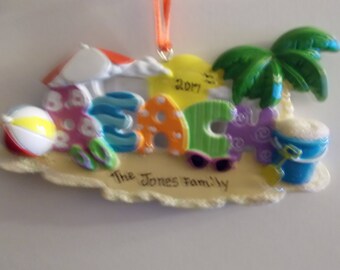 Beach Personaluzed Ornament