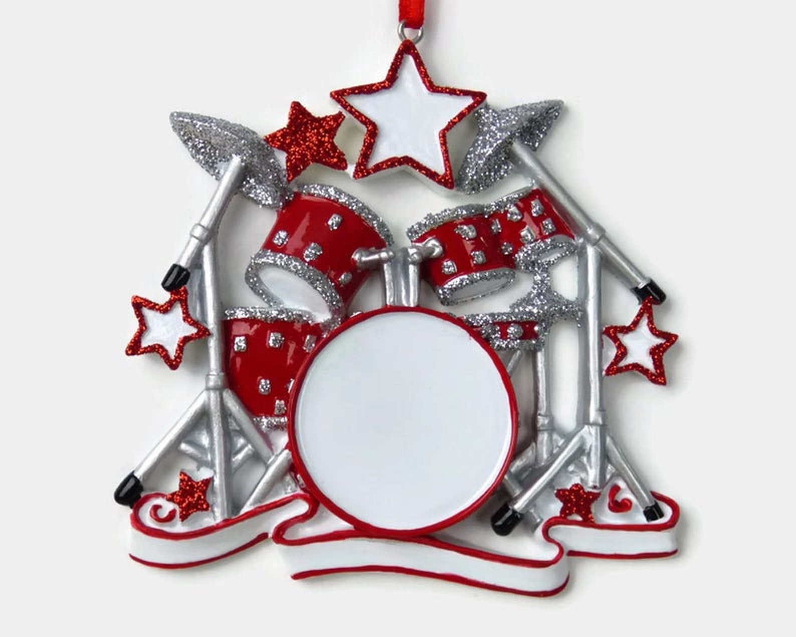Drum Set Personalized Christmas Ornament  Etsy