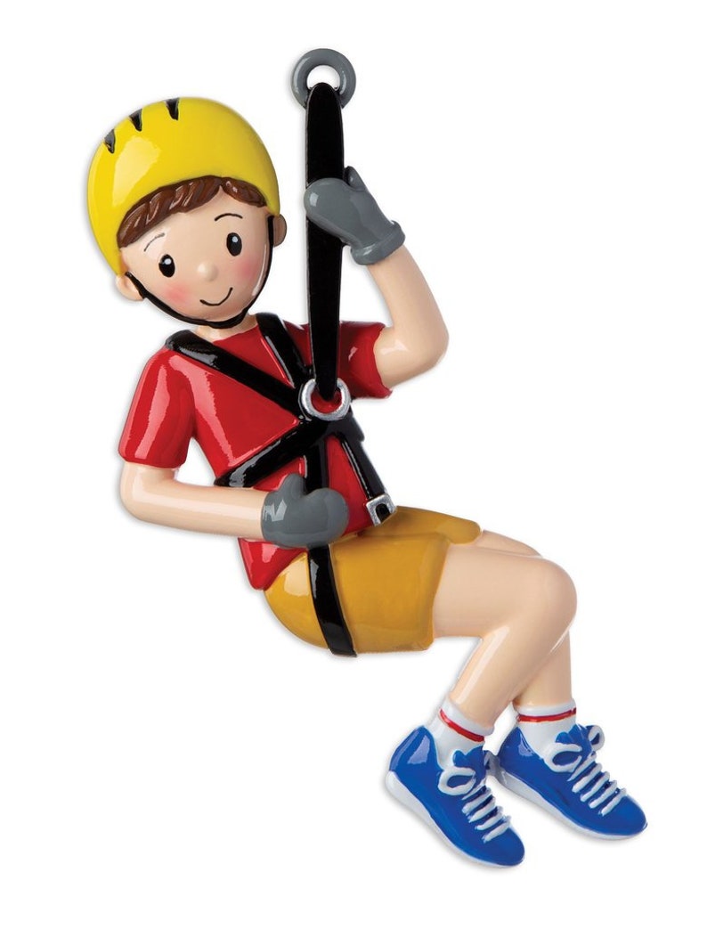 Zip Line Christmas Ornament 
