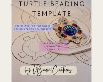 Turtle/tortoise/sea turtle beading template