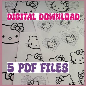Cat Native beading template /free style beading template/ printable/ digital download