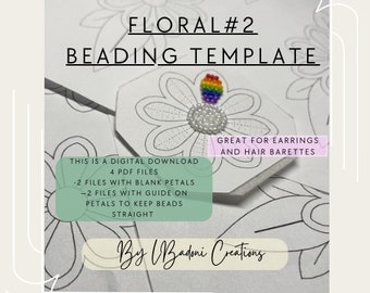 Modello per perline floreali n. 2
