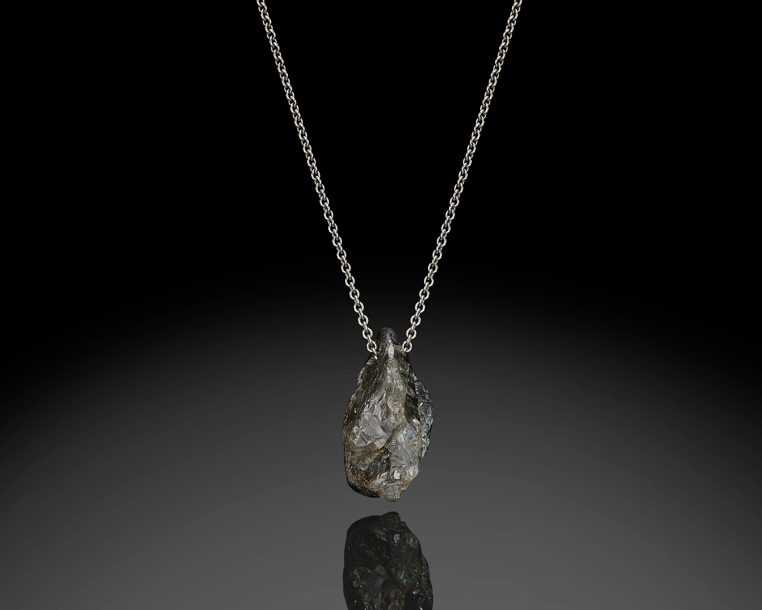 Raw Diamond Pendent Man Diamond Necklace Grey Rough Diamond Minimal Style Uncut Diamond Gold Bridesmaid Necklace Raw Stone Jewelry Etsy UK