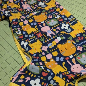 Dog clothes, flannel, character print, cartoon cats, custom sizing available - size S to XXL