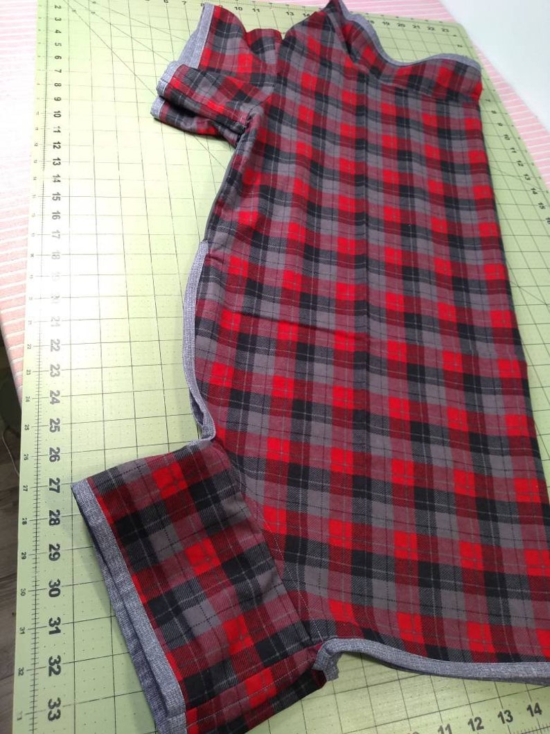 Image showcasing Large Breed Dog Pajamas, Dog Clothes,xxl Dog Clothes, Flannel, Plaid ...