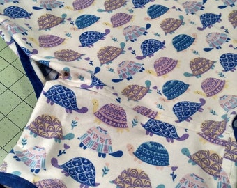 Flannel pajamas, turtle print, large breed dog clothes, dog pajamas, clothes for big dogs, custom sizing available - size S to XXL