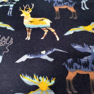 Moose print, dog pajamas, large dog clothes, flannel dog pajamas, wildlife print dog clothes, custom sizing available - size S to XXL