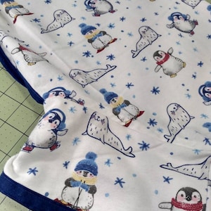 Penguin print dog pajamas, extra large dog shirt, large breed, custom sizing available - size S to XXL