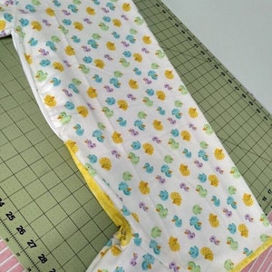 Rubber ducky print dog pajamas for small and large dog clothes cotton dog pajamas custom sizing available - size S to XXL