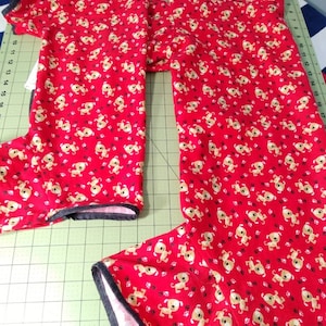 Flannel dog pajamas, large dog clothes, flannel dog pajamas, puppy print pajamas, custom sizing available - size S to XXL
