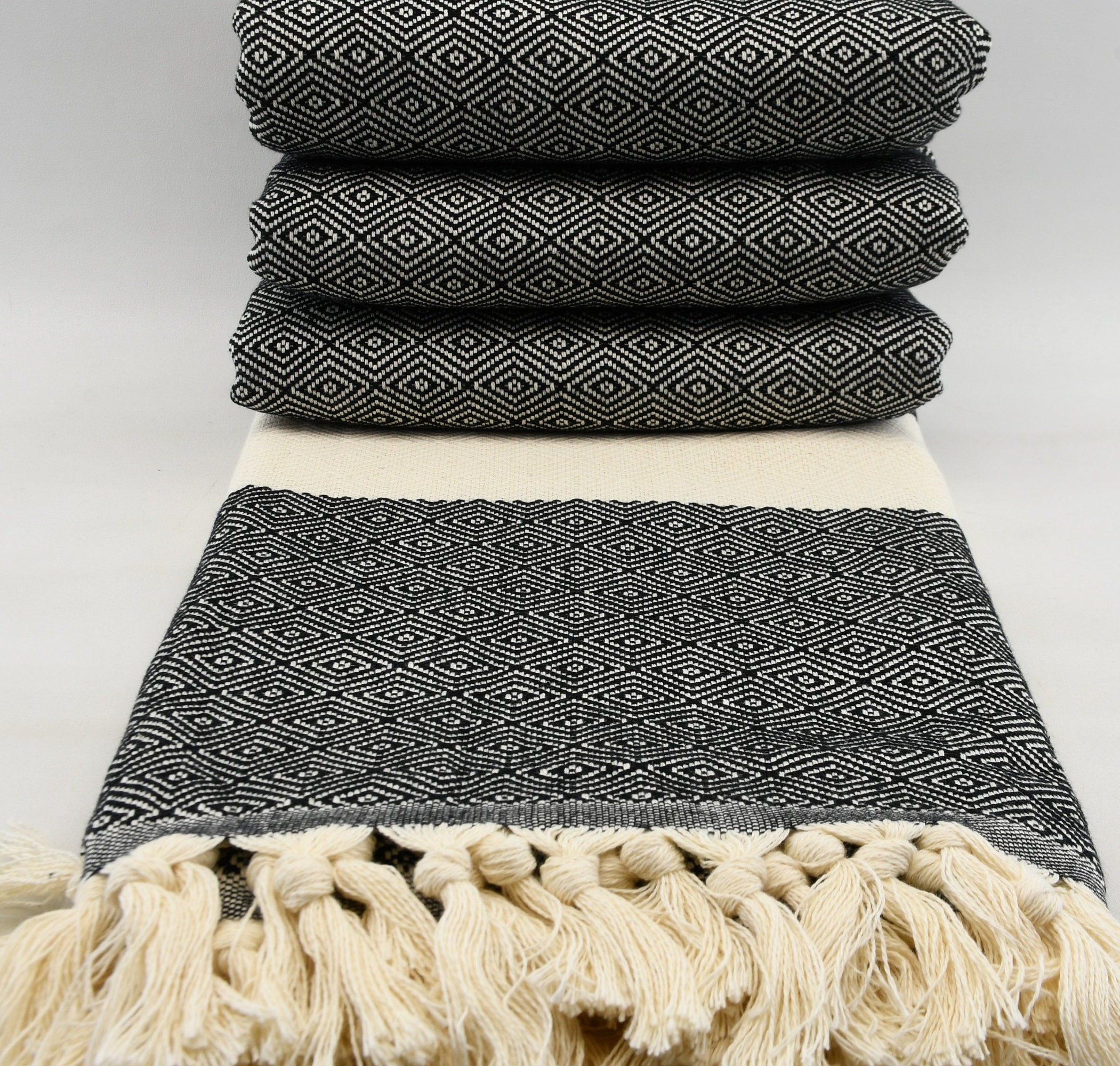 Black Diamond Blanket200cmx240cmthrow Blanketturkish Etsy