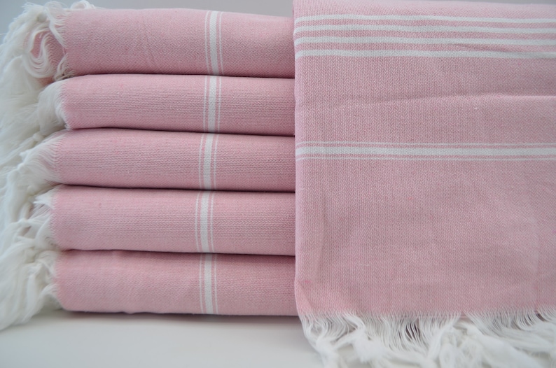 Cotton Blanket,White Striped Blanket,Light Pink Throw,Turkish Blanket,Turkish Throw,Soft Blanket,Sofa Cover,65x91,Bed Cover,B3-sultanB