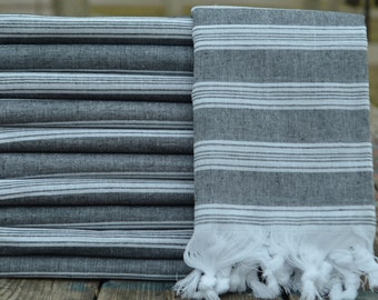 Toalla turca Peshtemal de 40 x 70 pulgadas, toalla turca, toalla de baño, peshtemal, toalla, toalla de algodón, toalla de rayas, toalla de hammam, toalla de sauna, toalla de spa, K1-saraylı