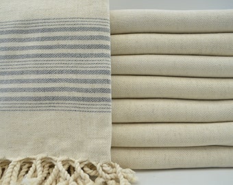 Black Striped Towel,Linen Towel,Beach Towel,Hammam Towel,Bath Towel,Turkish Towel,40&quot;x67&quot;,Turkish Peshtemal,Bohemian Towel,B4-keten