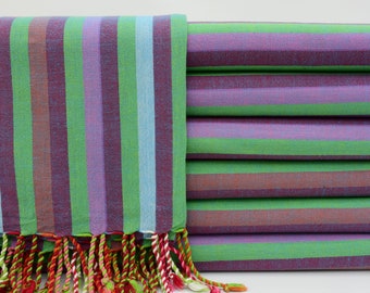 Turkish Bath Towel,Rainbow Towel,Turkish Towel,Beach Towel,Hammam Towel,40"x70",Organic Towel,Suana Towel,Turkish Peshtemal,K2-gökkuşağı