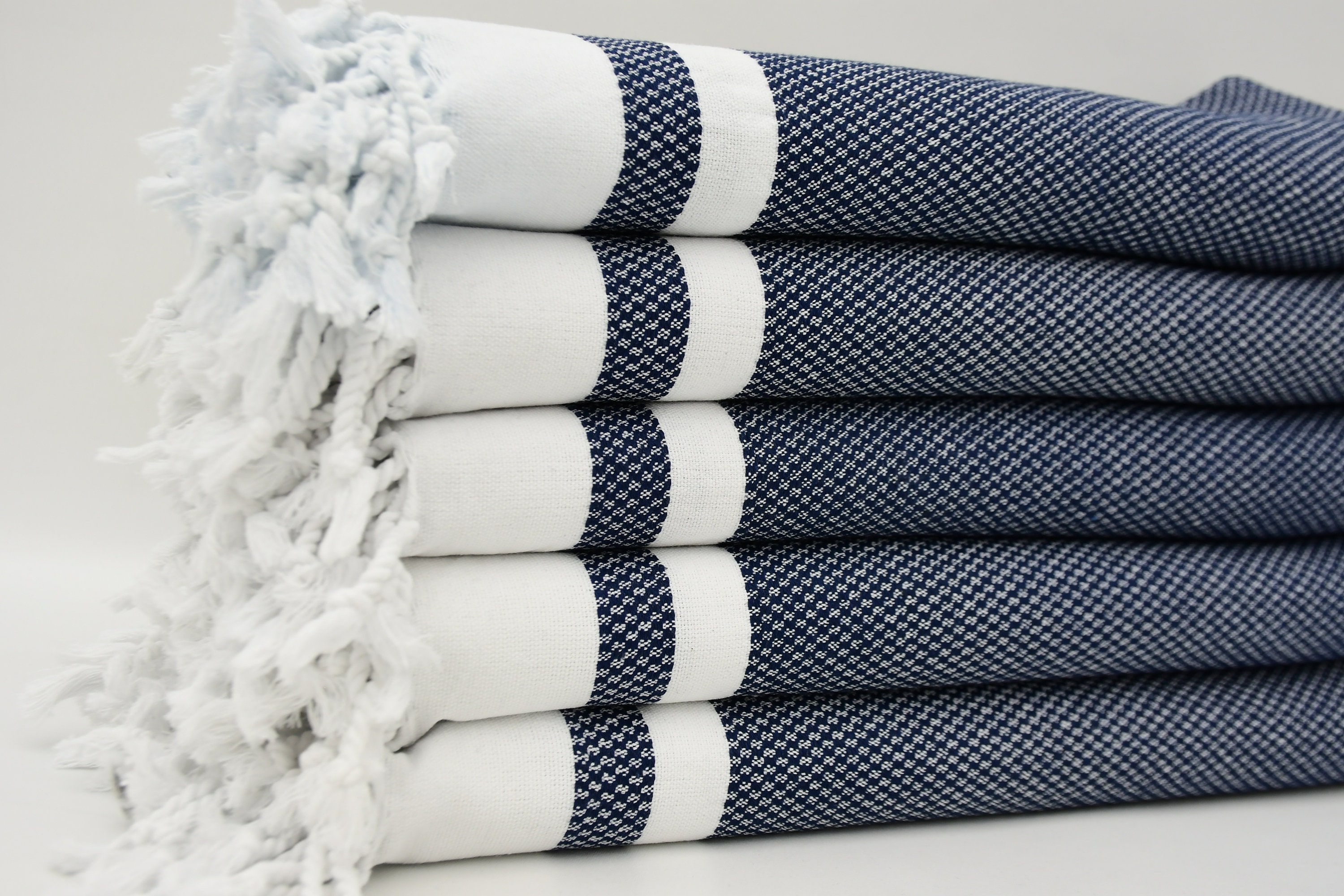 Toalla azul azul azul marino toalla de regalo de dama de | Etsy