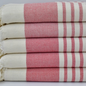 Turkish Towel,Cotton Towel,Hammam Towel,Beach Towel,Terry Towel,Towels,38&quot;x67&quot;,Bath Towel,Rose Red Towel,Anatolian Towel, B9-terry